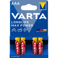 Batterie Alkali-Mangan Longlife Max Power, LR6/AA/Mignon, 4 Stück VARTA 04706101404 VARTA 4706110404/04706101404  Bk4St