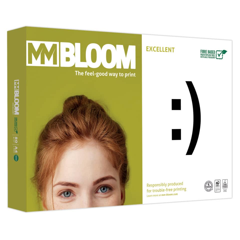 Kopierpapier Excellent, A4, 80 g/m², 500 Blatt, weiß MM BLOOM 9928A80S