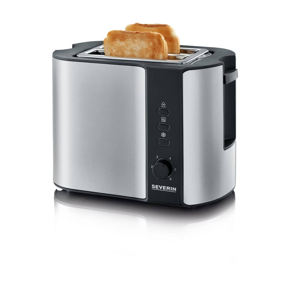 Toaster 2-Scheiben, edelstahl/schwarz SEVERIN AT 2589