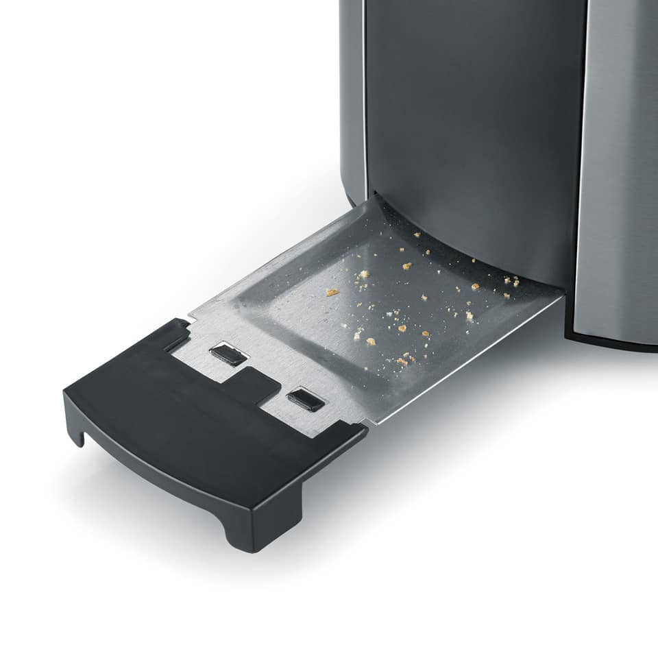 Toaster 2-Scheiben, edelstahl/schwarz SEVERIN AT 2589