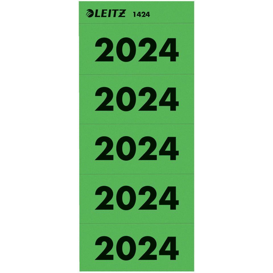 Inhaltsschildchen 2024, selbstklebend, 100 Stück, grün LEITZ 1424-00-55