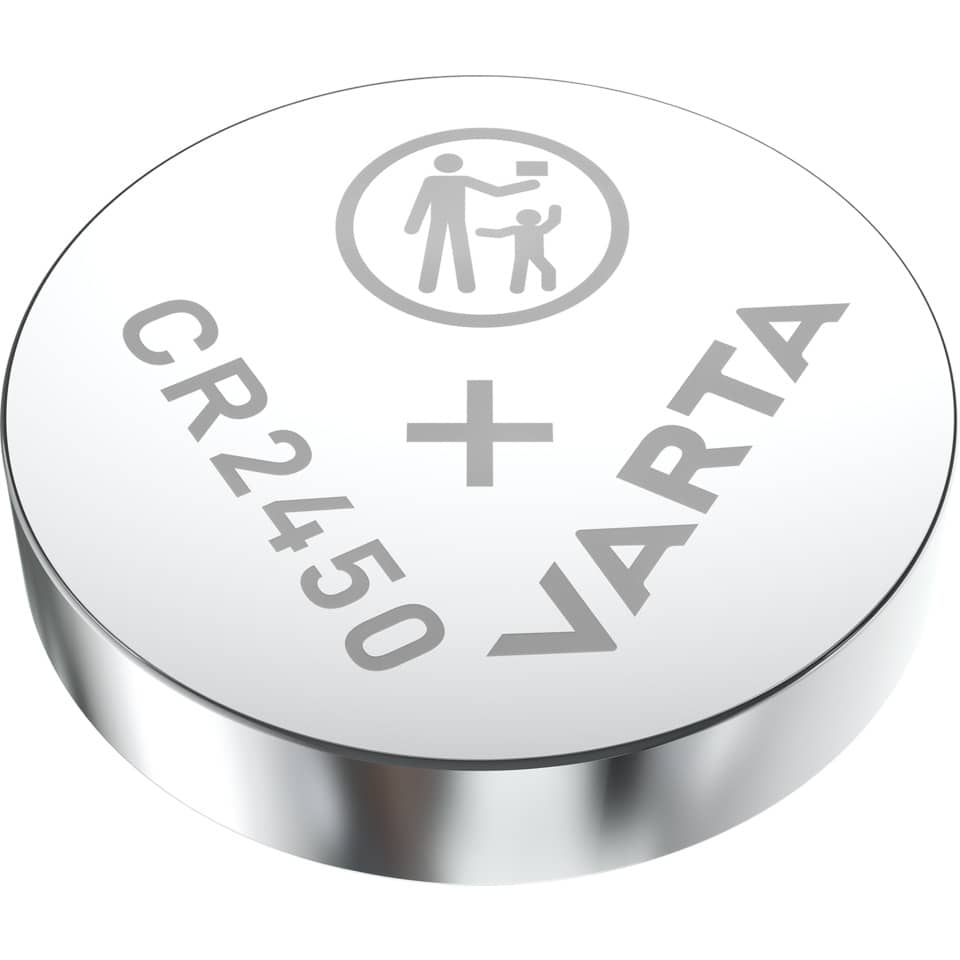Knopfzellen-Batterie Lithium CR2450, 1 Stück VARTA 06450101401