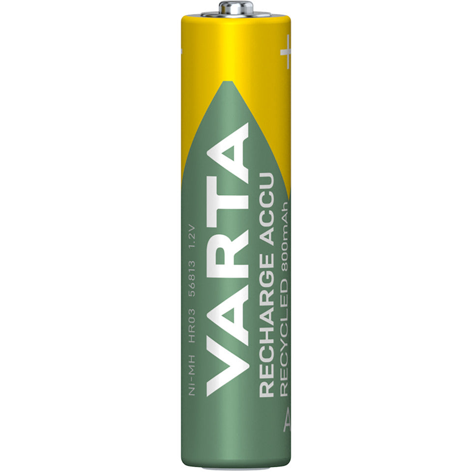 Batterie Akku Recycled, HR03/AAA/Micro, NiMH 800 mAh, 2 Stück VARTA 56813 101 402 VARTA 56813 101 402 800mAh