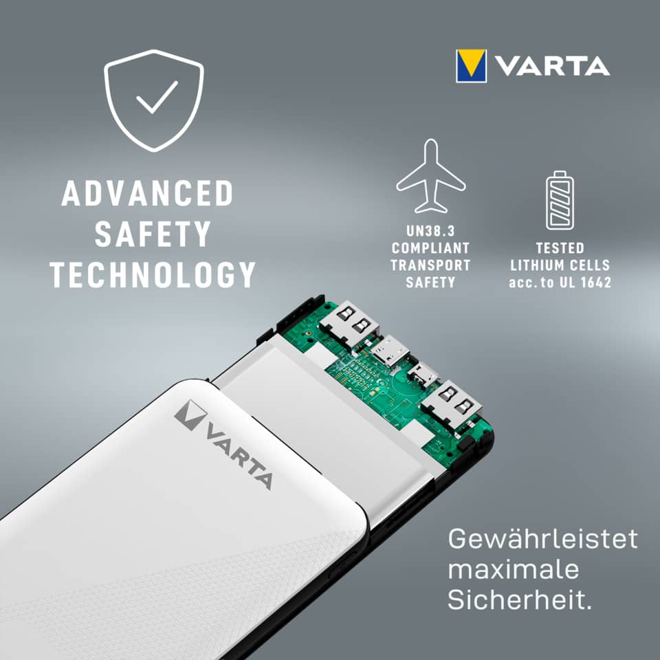 Ladestation Powerbank 5.000 mAh weiß VARTA 57975 101 111