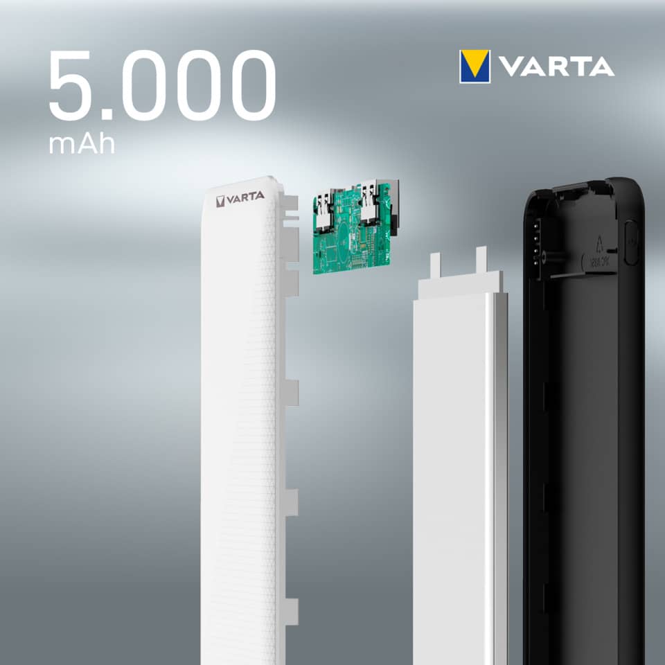 Ladestation Powerbank 5.000 mAh weiß VARTA 57975 101 111