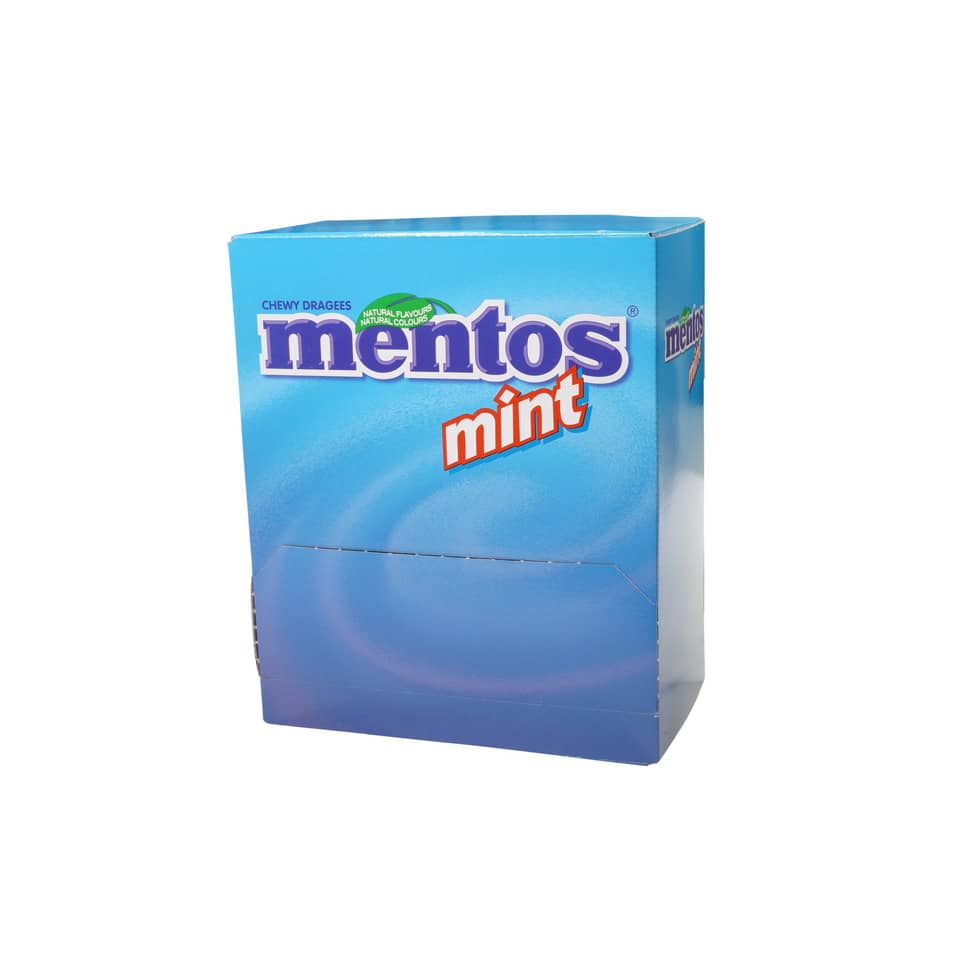 Kaubonbons Mints Duo 250 St. x 2 Dragée  blau,weiß,rot,grün MENTOS 60000133
