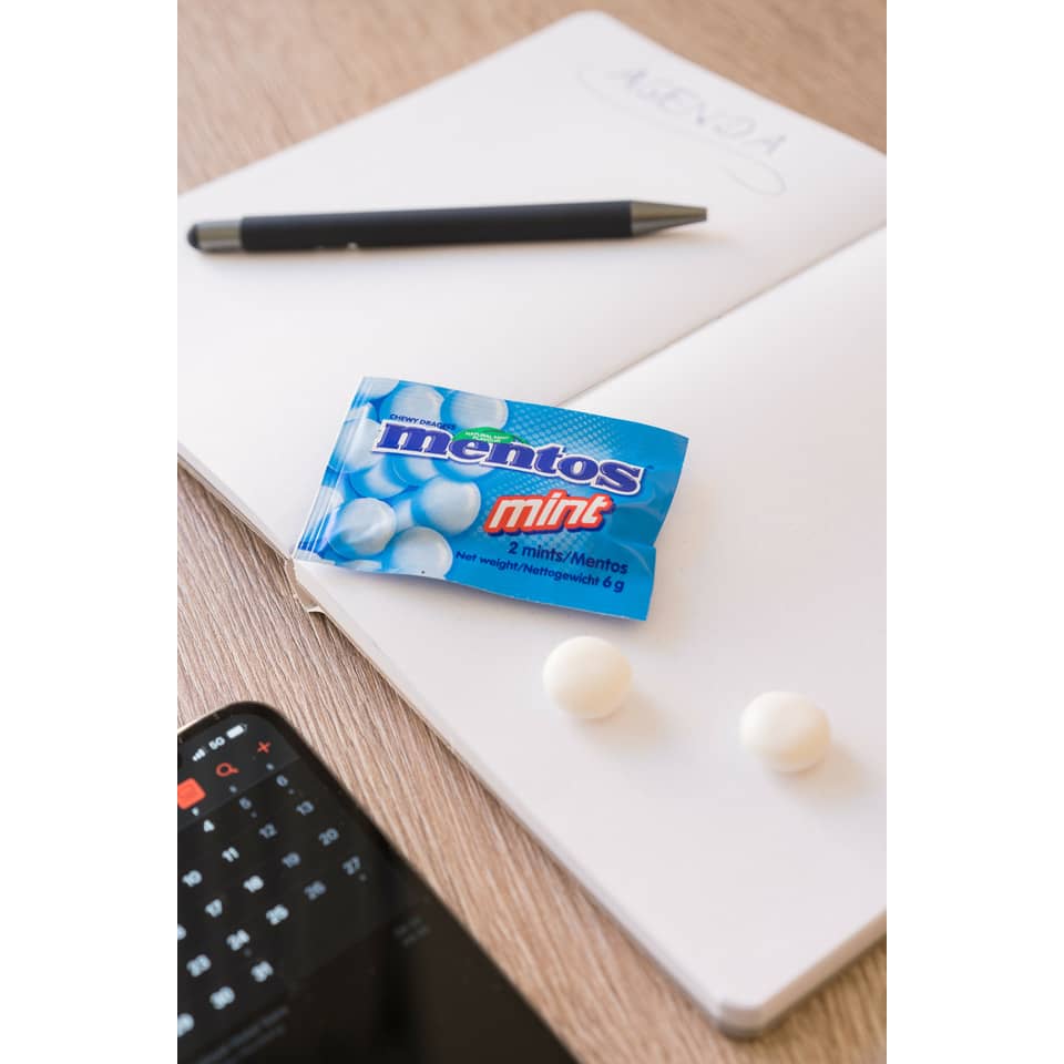 Kaubonbons Mints Duo 250 St. x 2 Dragée  blau,weiß,rot,grün MENTOS 60000133
