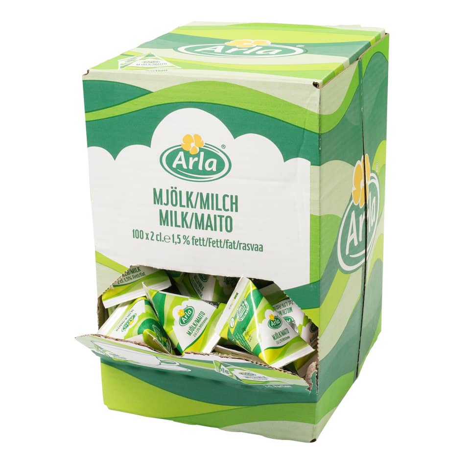 Haltbarmilch 1,5% 100x20ml Portion ARLA 70102028