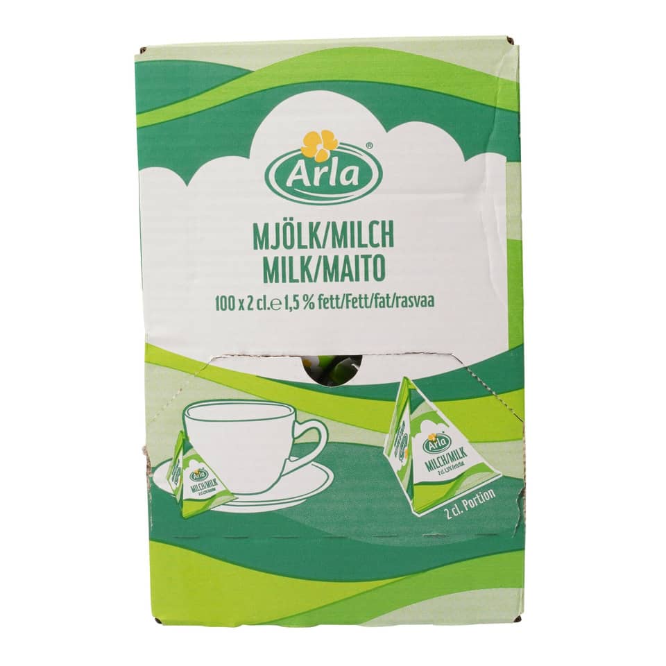Haltbarmilch 1,5% 100x20ml Portion ARLA 70102028