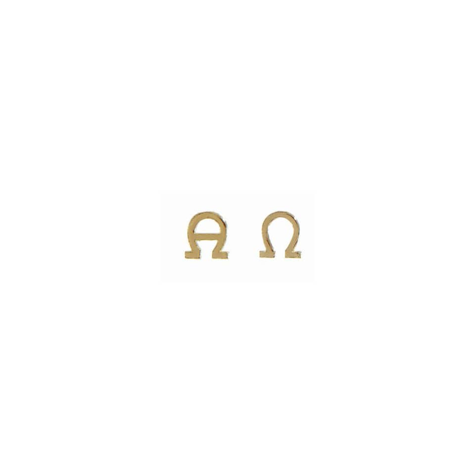 Verzierornament Alpha-Omega, 15x15mm, gold  336056.026 336056.026 15x15mm