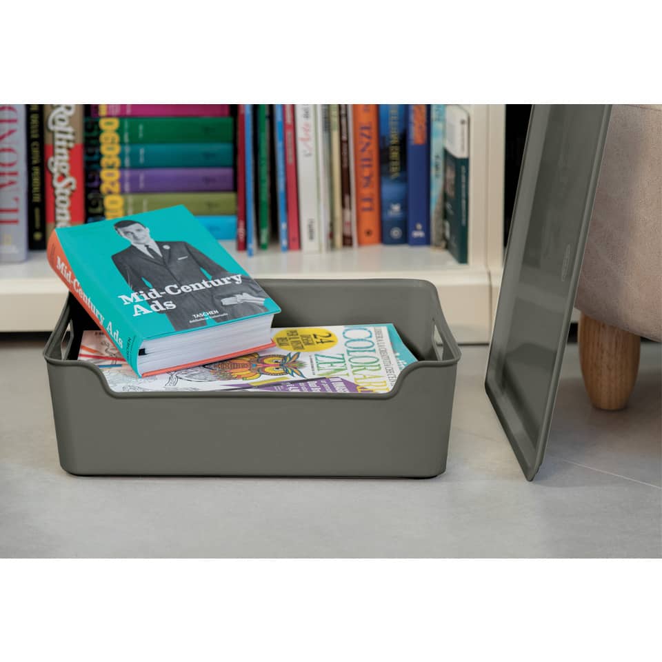 Ablagebox Bella mit Deckel, 1,18l, grau CEP 2345280061 CEP 2345280061 8534528M