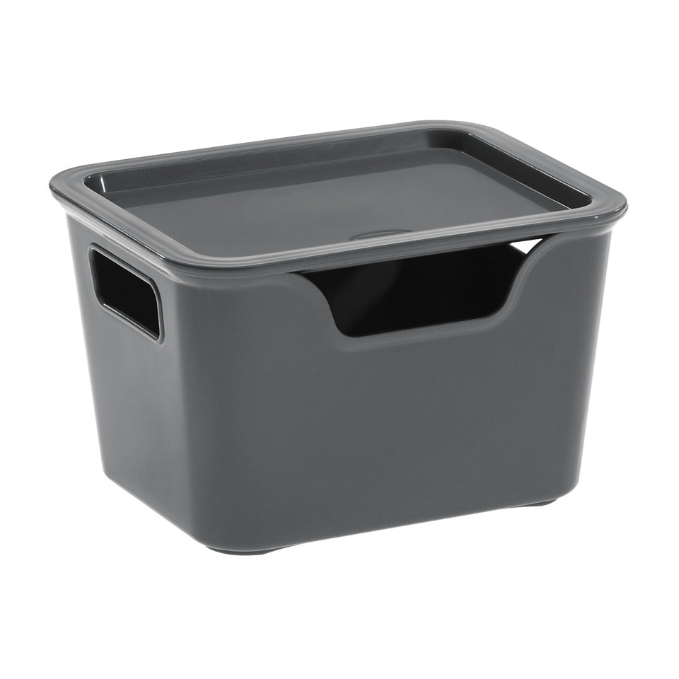 Ablagebox Bella mit Deckel, 1,9 L, grau CEP 2345290061 CEP 2345290061 8534529L