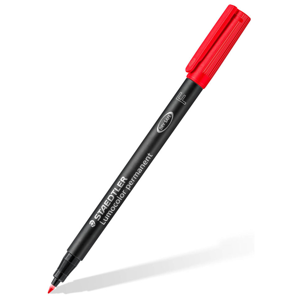 Folienstift Lumocolor® permanent, F (Fine), rot STAEDTLER 318-2 STAEDTLER 318-2 permanent