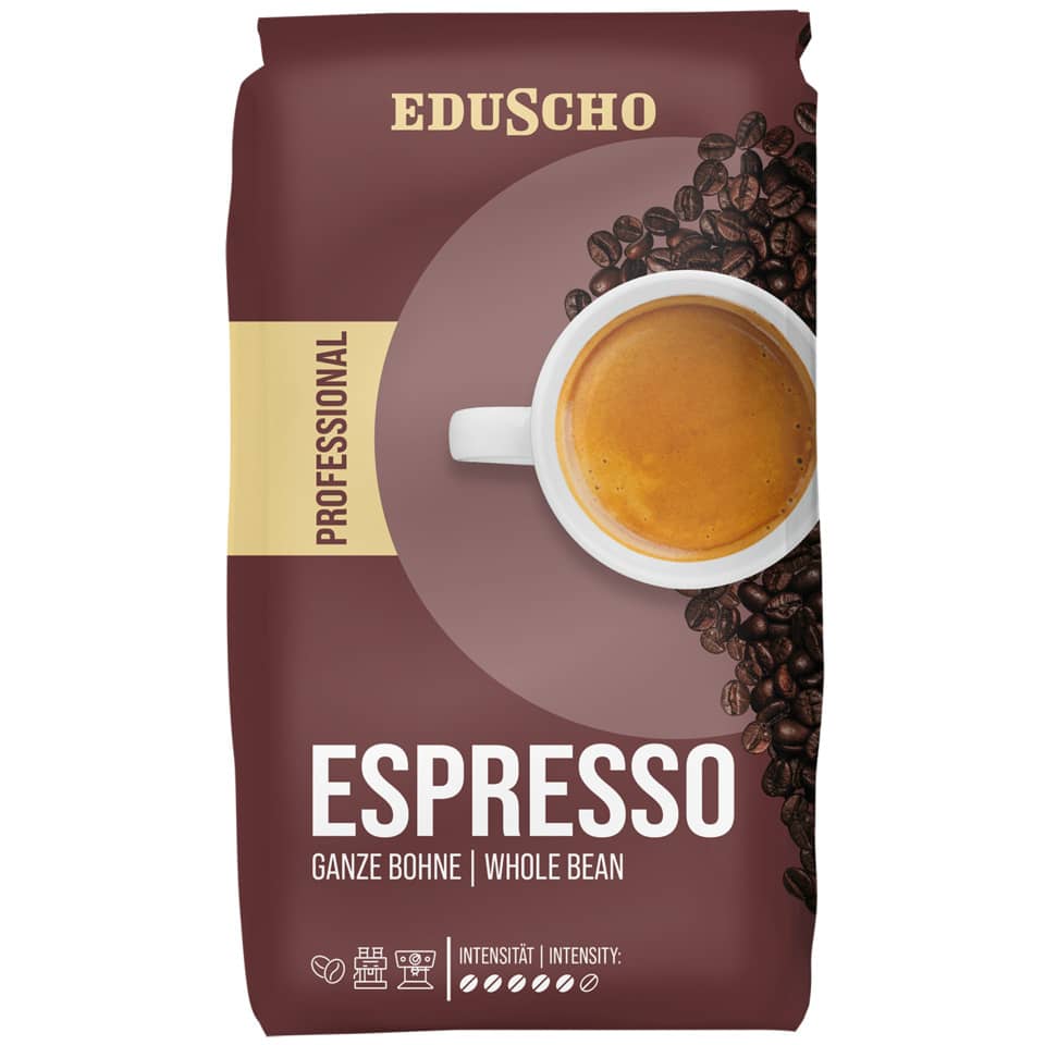 Kaffee Professionale Espresso, Intensität 3, ganze Bohnen, 1000 g EDUSCHO 476325 EDUSCHO 476325 1kg Bohne