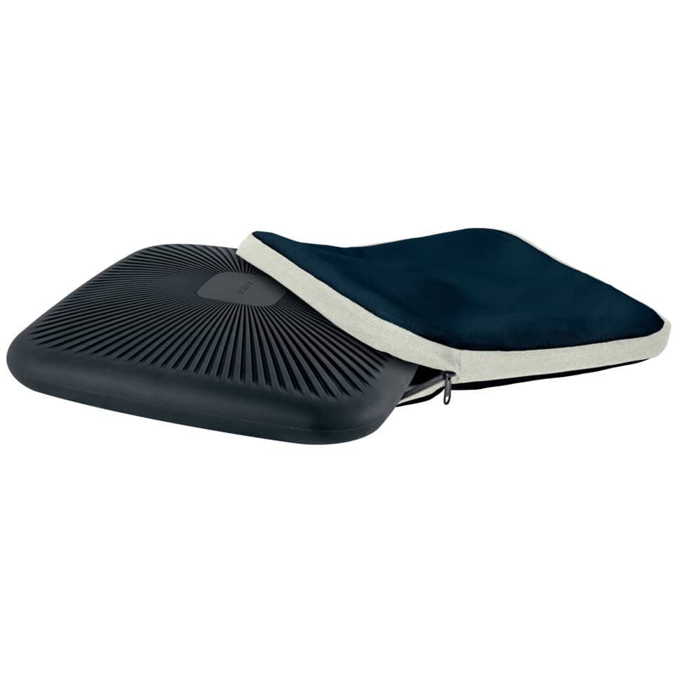 Sitzkissen Active Balance, aufblasbar, mit Stoffbezug, samtgrau LEITZ 6540-00-89
