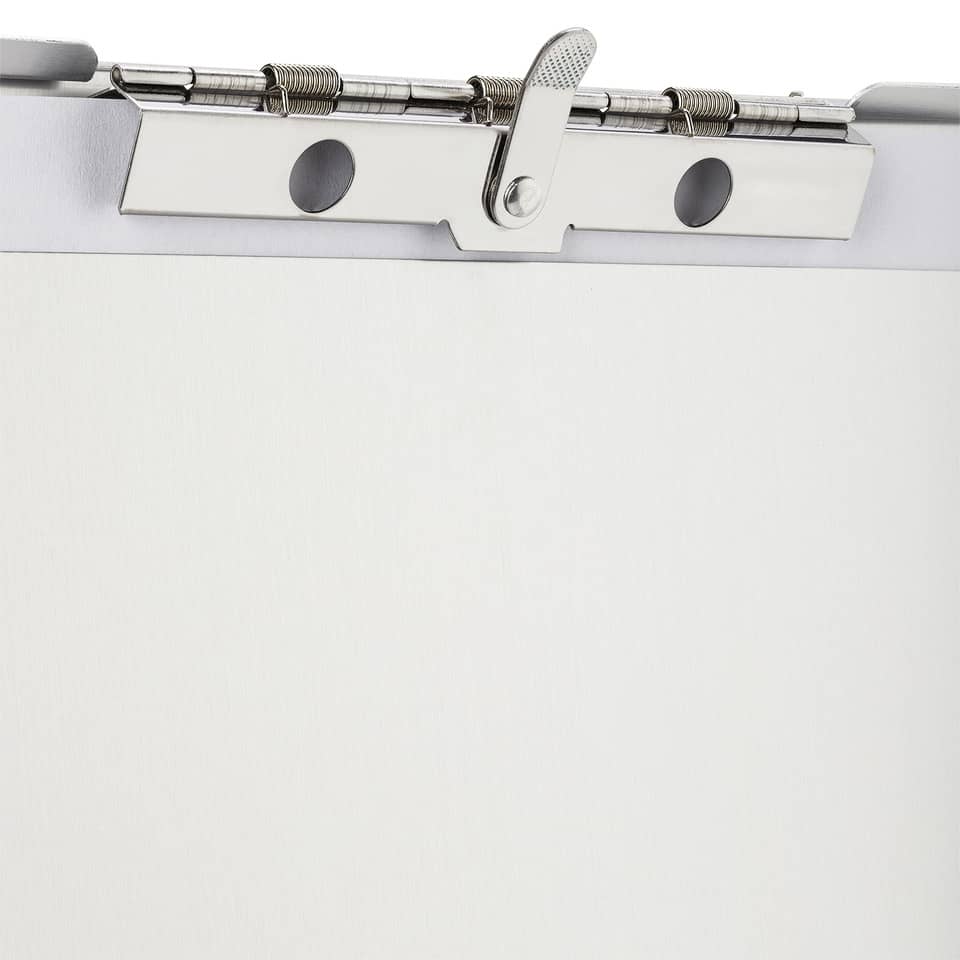Klemmbrett Formularhalter A-Holder für DIN A4, Innenfach, Alu, silber LÄUFER 30018