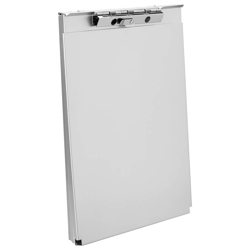 Klemmbrett Formularhalter A-Holder für DIN A4, Innenfach, Alu, silber LÄUFER 30018