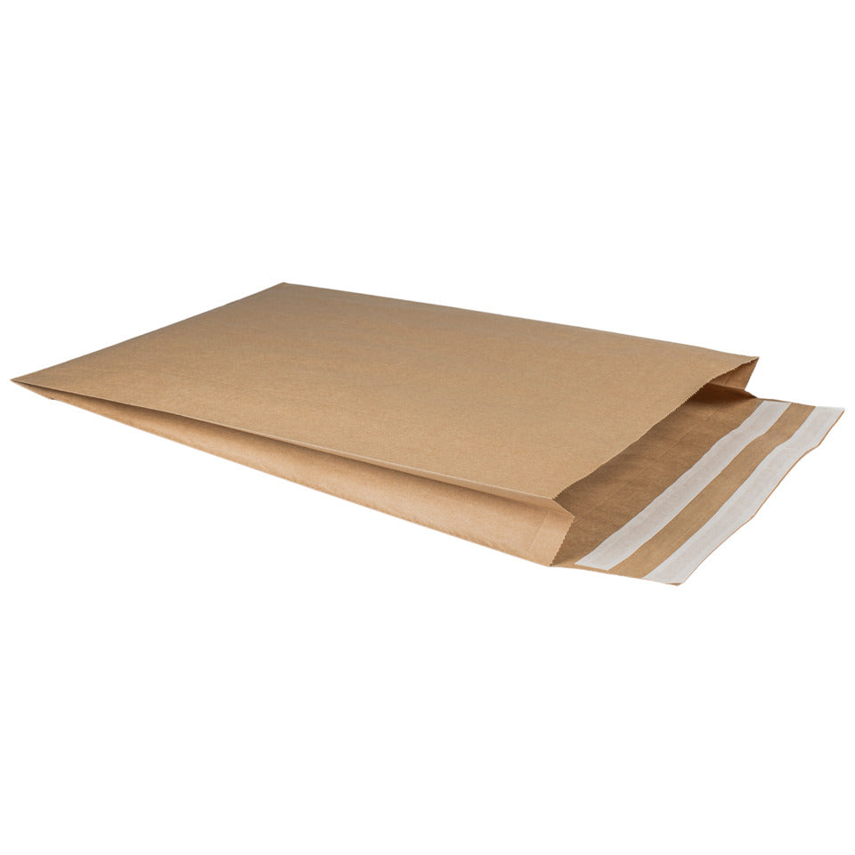 Versandtasche, 440 + 100 x 590 + 80 mm, 150 Stück, braun PACK'N POST 30117416 PACK'N POST 30117416   150ST