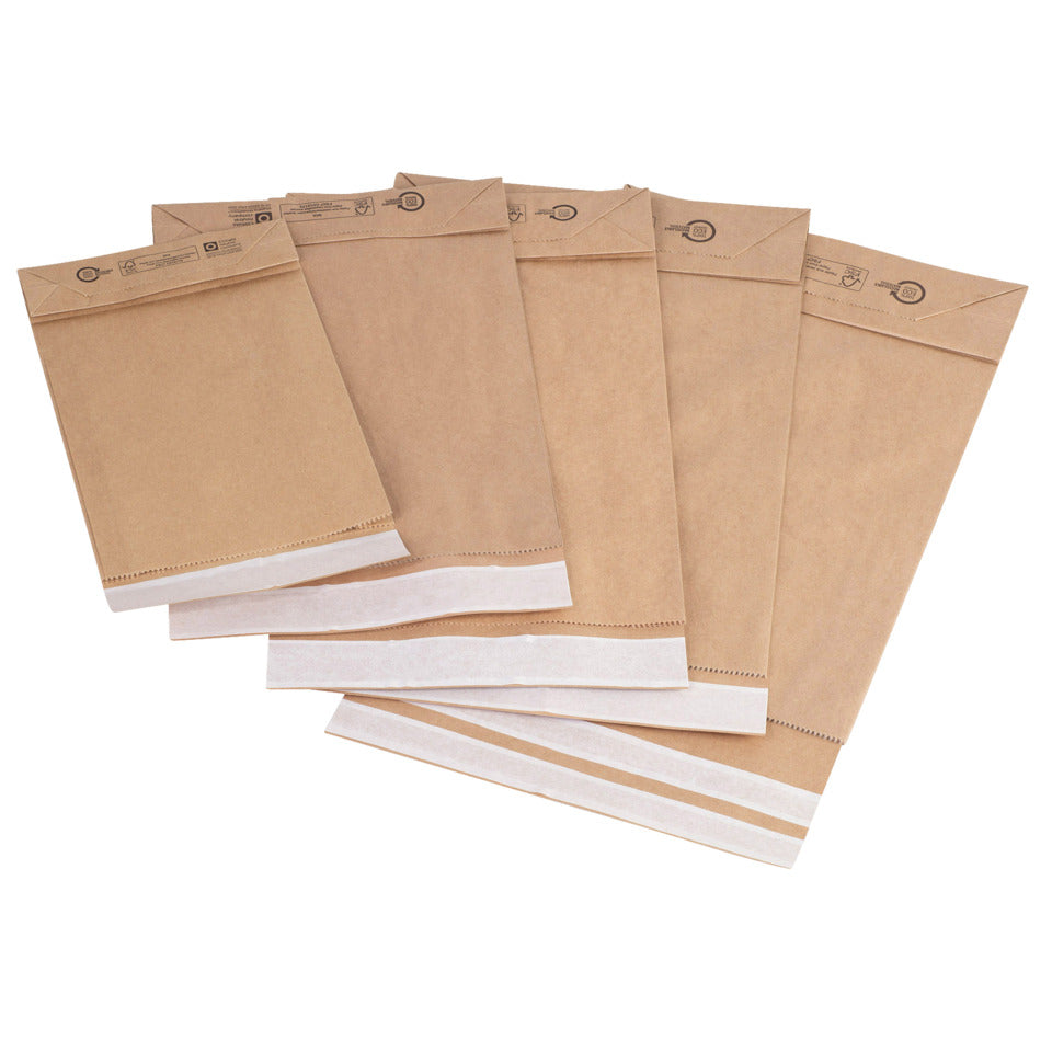 Faltentasche mit angeklebter Klappe und Fixverschluss, 300x80x430, braun FLEXIPAK 2FVMF000514 FLEXIPAK CLASSIC 2FVMF000514