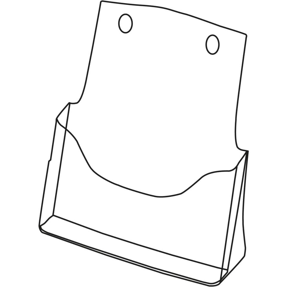 Tischprospekthalter Acryl, A4, transparent SIGEL LH110 SIGEL LH110 Tisch Acryl