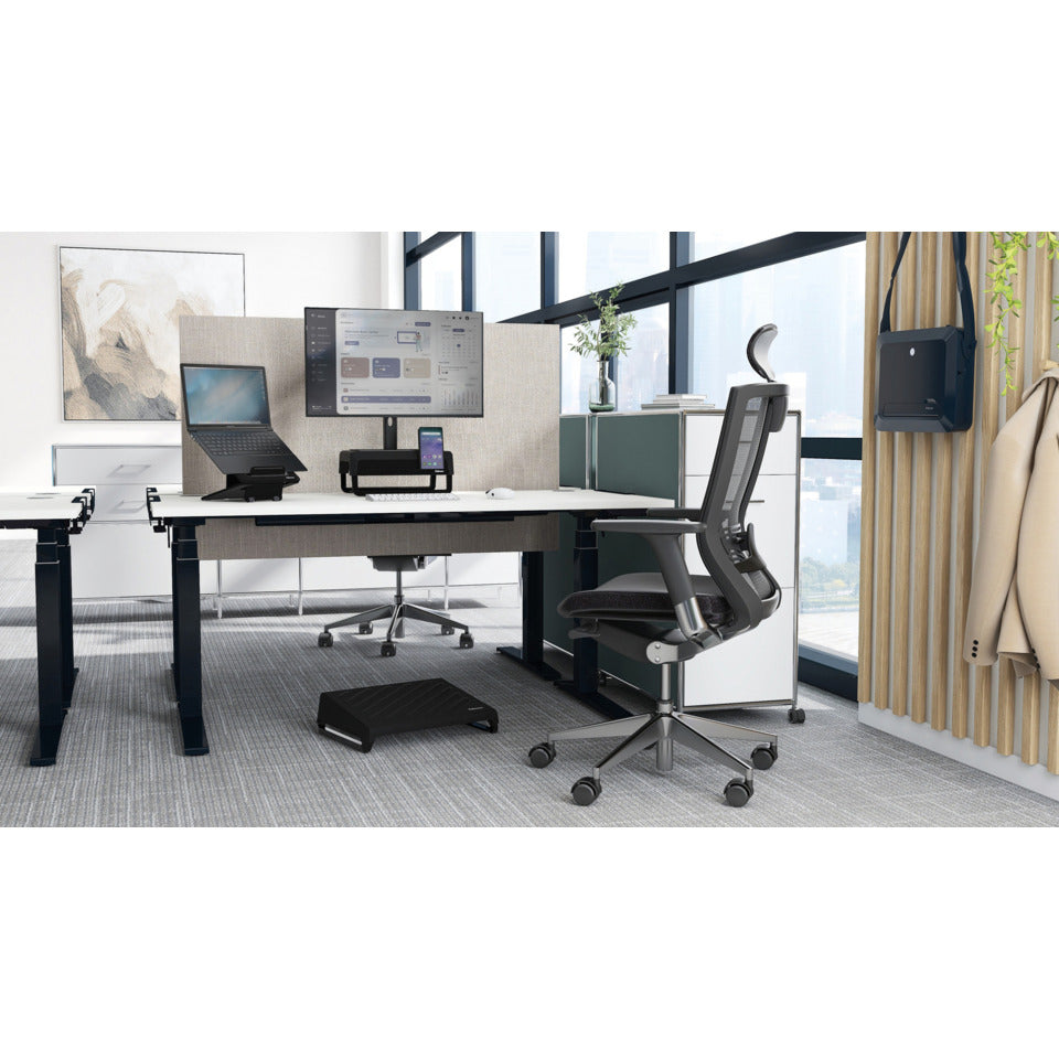 Bildschirmträger Breyta™, höhenverstellbar, schwarz FELLOWES 100016560