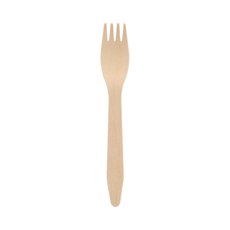 Holzgabel Pure, 16,5 cm, 100 Stück, braun PAPSTAR 84838