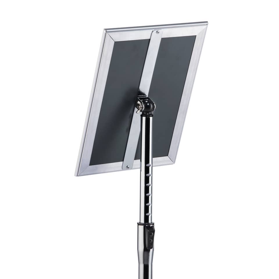 Info-Bodenständer mit Aluminium Klapprahmen A4, silber DURABLE 4798 23