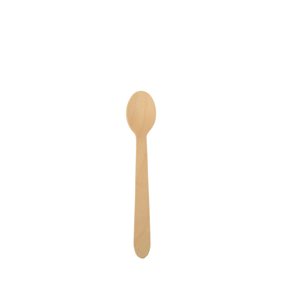 Holz-Kaffeelöffel Pure, 11cm, 100 Stück, braun PAPSTAR 84841