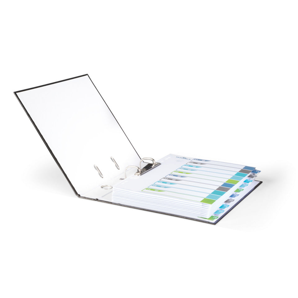 Ordnerregister, PP, 1 - 10, farbige Taben, beschriftbar, A4+ hoch, 245 x 305 mm DURABLE 6795 27 DURABLE 6795 27 Überbreit EDV