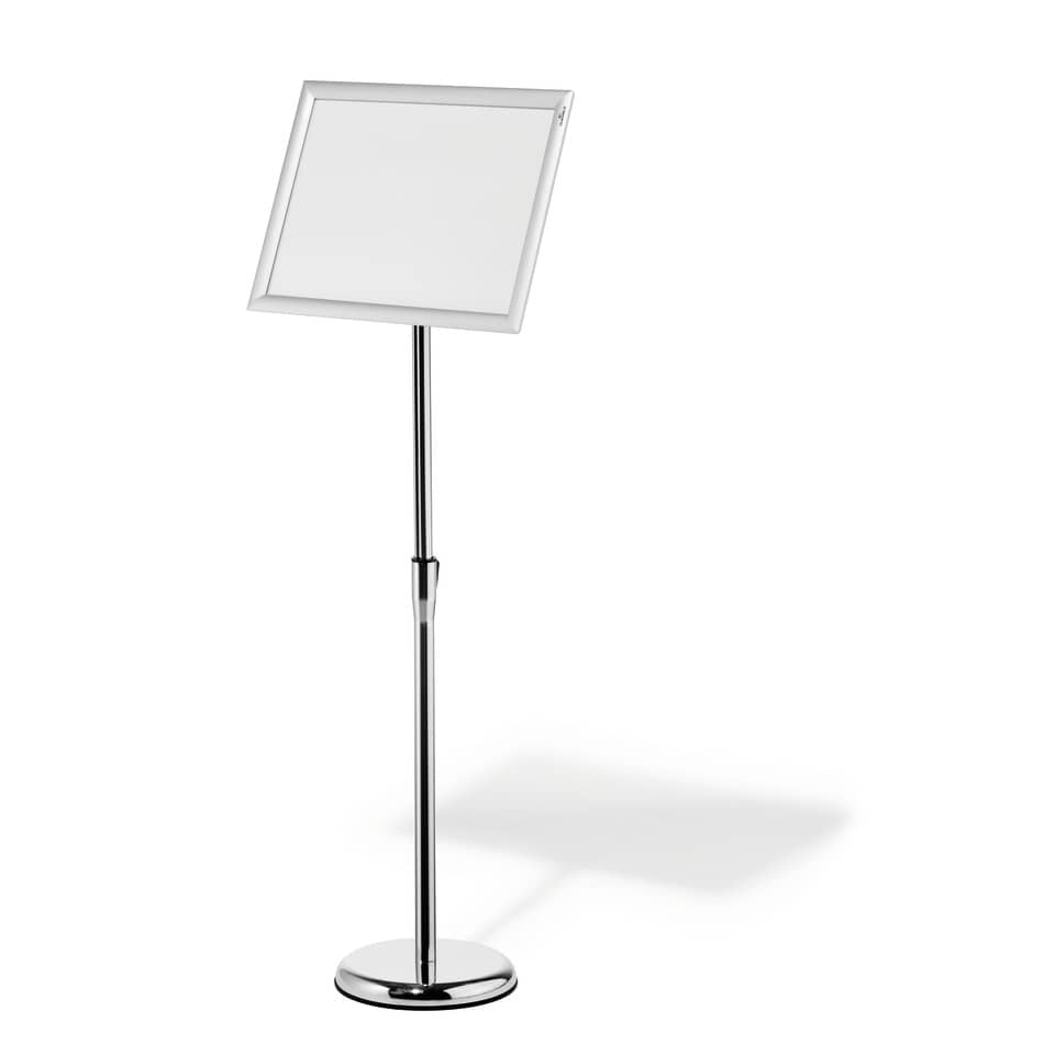 Info-Bodenständer mit Aluminium Klapprahmen A3, silber DURABLE 4799 23