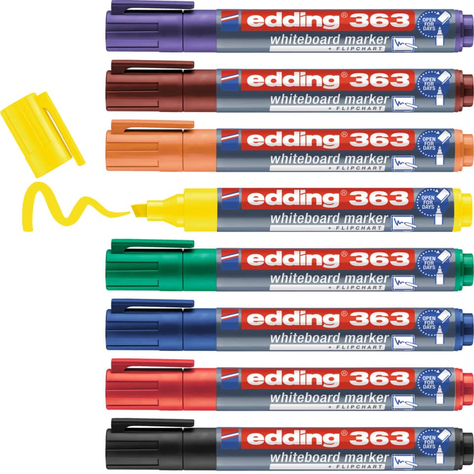 Boardmarkeretui 363, 1-5mm, 8 Stück, sortiert EDDING 363-8-S2999