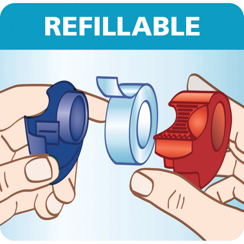 Handabroller Eco & Crystal Mini Dispenser, 1 Rolle 10mx19mm, sortiert TESA 59039-00000-00 TESA 59039-00000-00 19mm x10m Mini