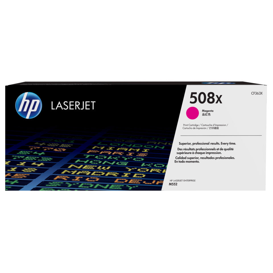 Lasertoner Nr. 508X, 9.500 Seiten, magenta HP CF363X
