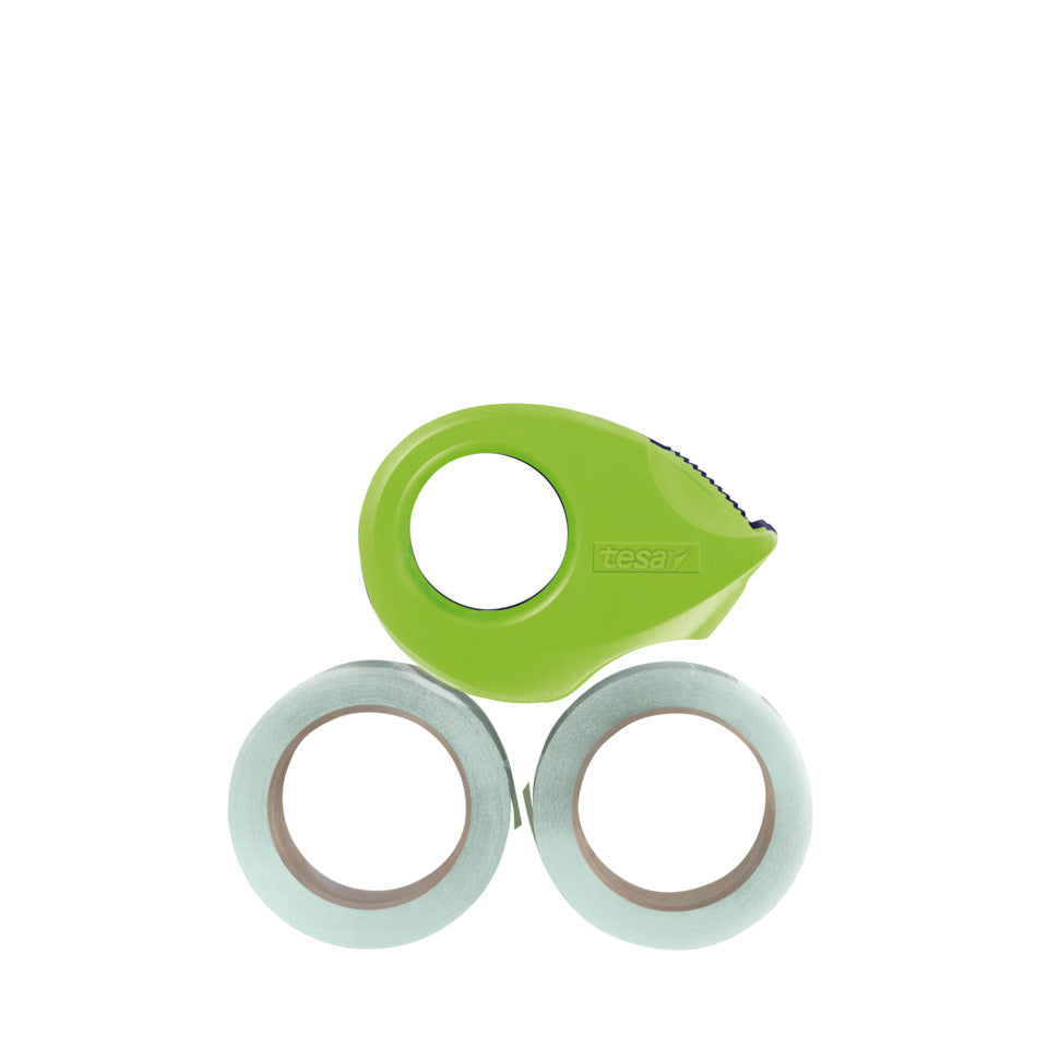 Handabroller Mini Eco & Crystal+2 Rollen, 10mx19mm, TESA 59038-00000-01 TESA 59038-00000-01 19mm x10m Mini