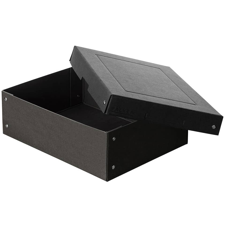 Aufbewahrungsbox PURE Box Black, A4, 100mm, schwarz FALKEN 22001704 FALKEN 22001704 PURE Black Box