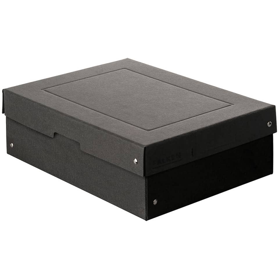 Aufbewahrungsbox PURE Box Black, A4, 100mm, schwarz FALKEN 22001704 FALKEN 22001704 PURE Black Box