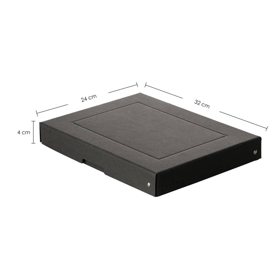 Aufbewahrungsbox PURE Box Black, A4, 40mm, schwarz FALKEN 22001696 FALKEN 22001696 PURE Black Box