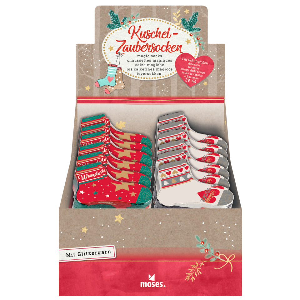 Kuschel-Zaubersocken Winterwunder im Display MOSES 16730 MOSES. 16730 i.Display