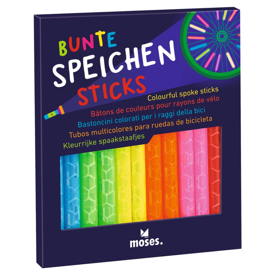 Speichenreflektoren, 12 Stück, bunt im Display MOSES 38220 MOSES. 38220 i.Display