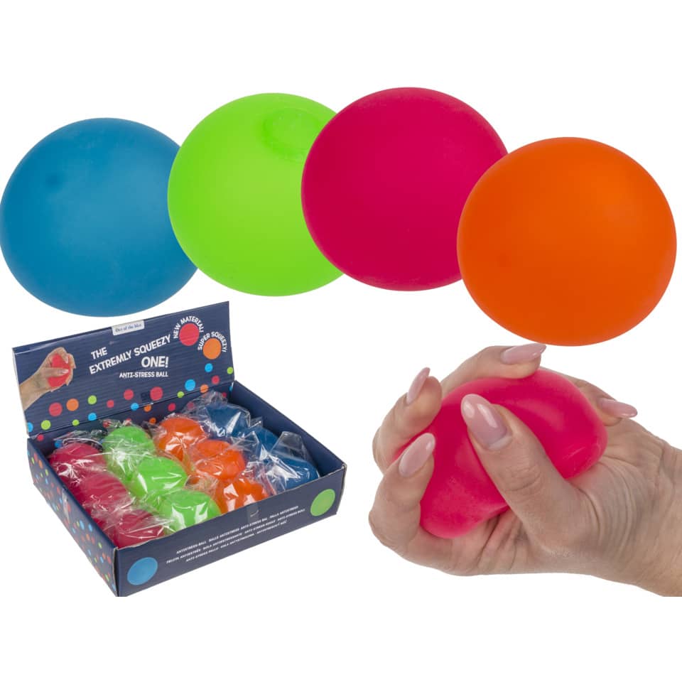Ultra-Soft Antistress-Ball Neon, 4-fach, sortiert OUT OF THE BLUE 12/0855 OOTB 12/0855 4-fach