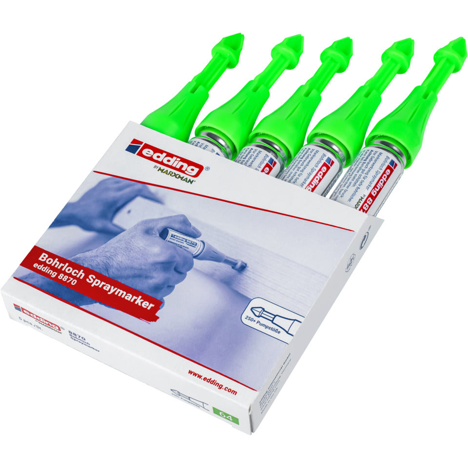 Bohrlochspraymarker, neongrün EDDING 4-8870-064 EDDING 8870-064 / 11ml