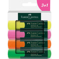 Textmarkeretui 4Stück sortiert FABER CASTELL 254844