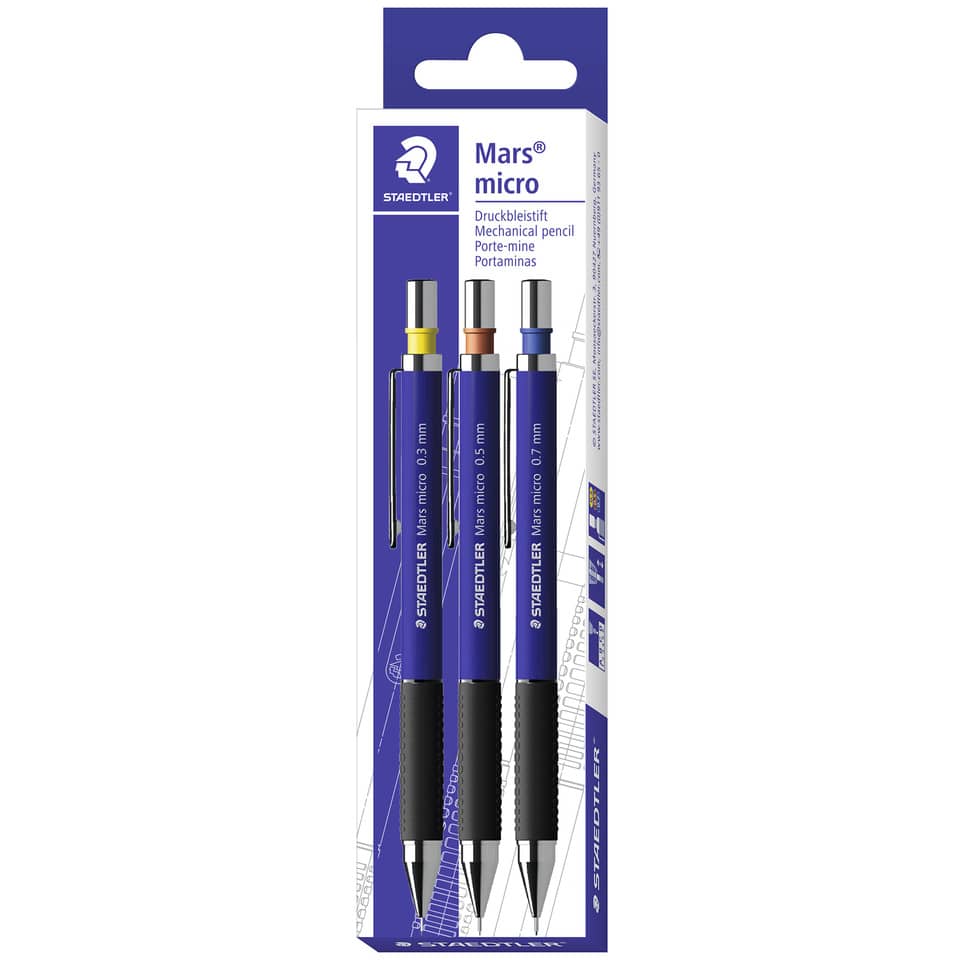 Druckbleistift Mars® micro, 3 Stück STAEDTLER 775 SC WP3