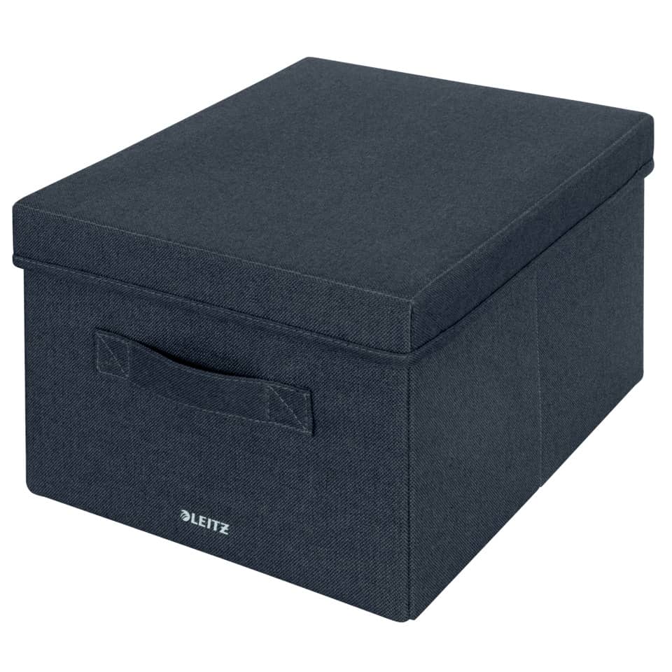 Aufbewahrungsbox Stoff 28,5 x 38 cm samtgrau LEITZ 6144-00-89 LEITZ 6144-00-89 Fabric 8 kg 285x203x380