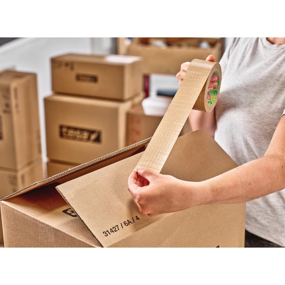 Packband tesapack® Papier Ultra Strong ecoLogo®, 25m x 50mm, braun TESA 56000-00000-00 TESA 56000-00000-00 50mm x25m