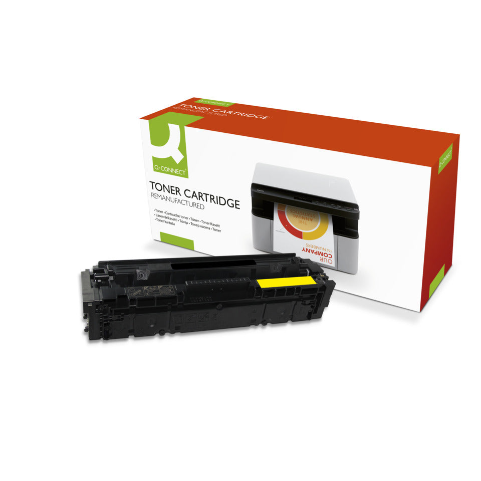 Lasertoner ersetzt HP W2212X, 2.450 Seiten, yellow Q-CONNECT K18894QC Q-CONNECT K18894QC / KF03696