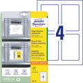 Träger-Etiketten, 120x80mm, 80 Stück, weiß/ hellgrau AVERY ZWECKFORM 8001-20 AVERY ZWECKFORM 8001-20  20Blatt