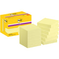 Haftnotizblock Super Sticky Notes, 47,6x47,6mm, 12x90 Blatt, gelb POST-IT 622-12SSCY POST-IT 622-12SSCY 12Bk SuperSticky