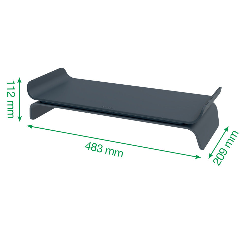 Monitorständer Ergo höhenverstellbar, samtgrau LEITZ 6504-00-89 LEITZ 6504-00-89 höhenverstellbar