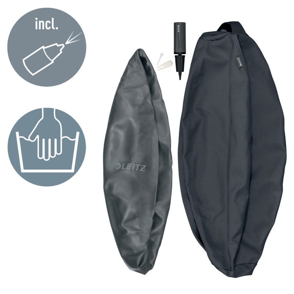 Sitzball Active, Ø55cm, samtgrau LEITZ 6541-00-89 LEITZ 6541-00-89 Ergo